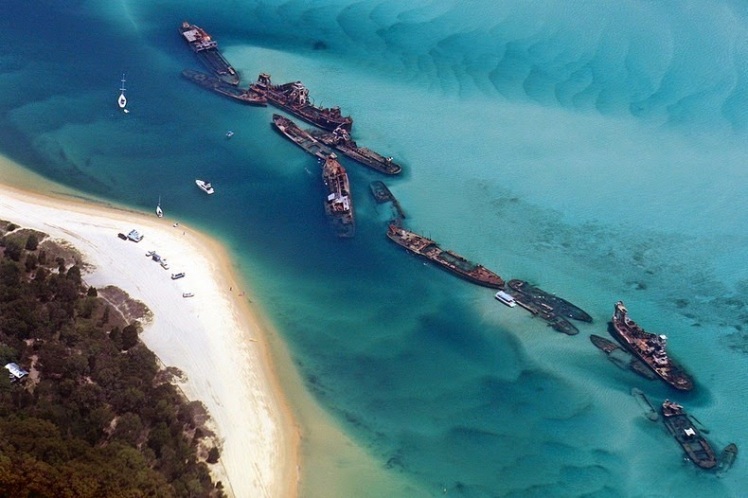 Tangalooma Wrecks, elf gesunkene Schiffe vor Moreton Island